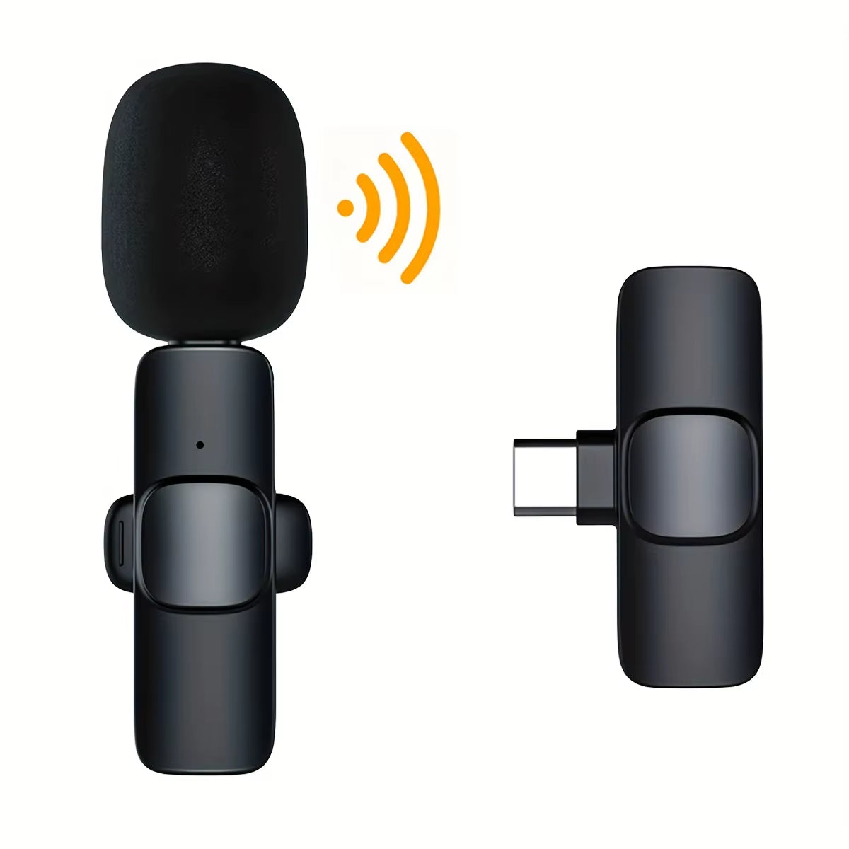 Wireless Lavalier Microphone Portable Audio Video Recording Mic for Iphone Android Long Battery Live Tiktok Broadcast Gaming